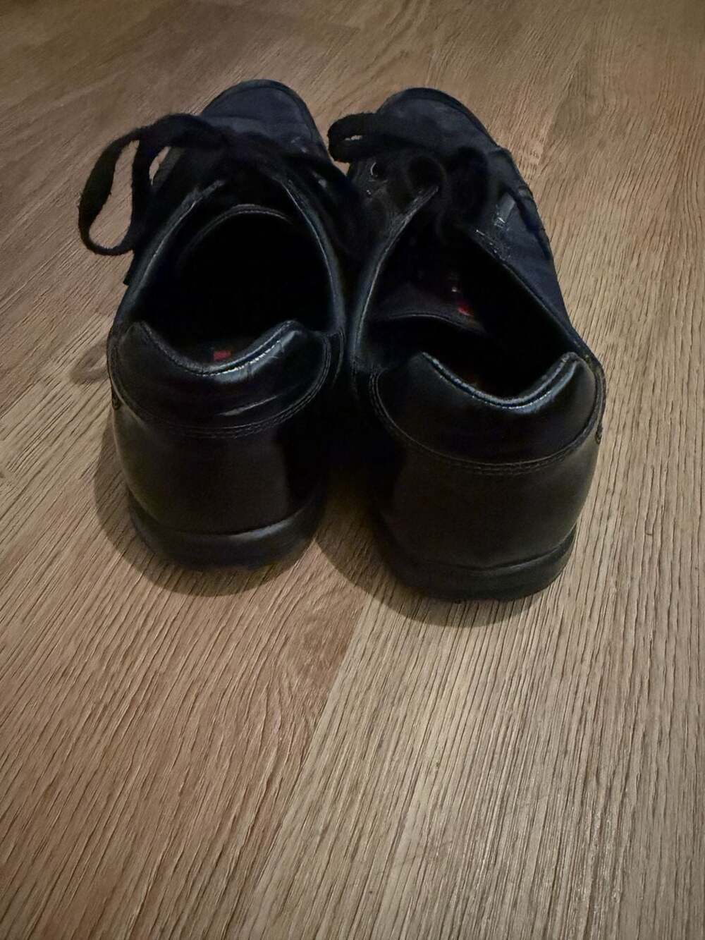 Prada Nylon and Patent Leather Sneakers Black Size 9.5 - Picture 2 of 8